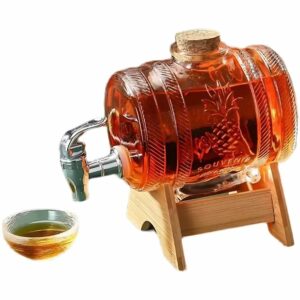 Fût en verre avec robinet pour rhum arrangé