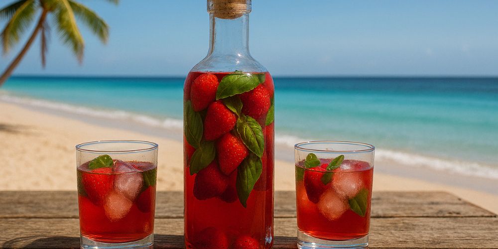 Rhum arrangé fraise basilic : notre recette