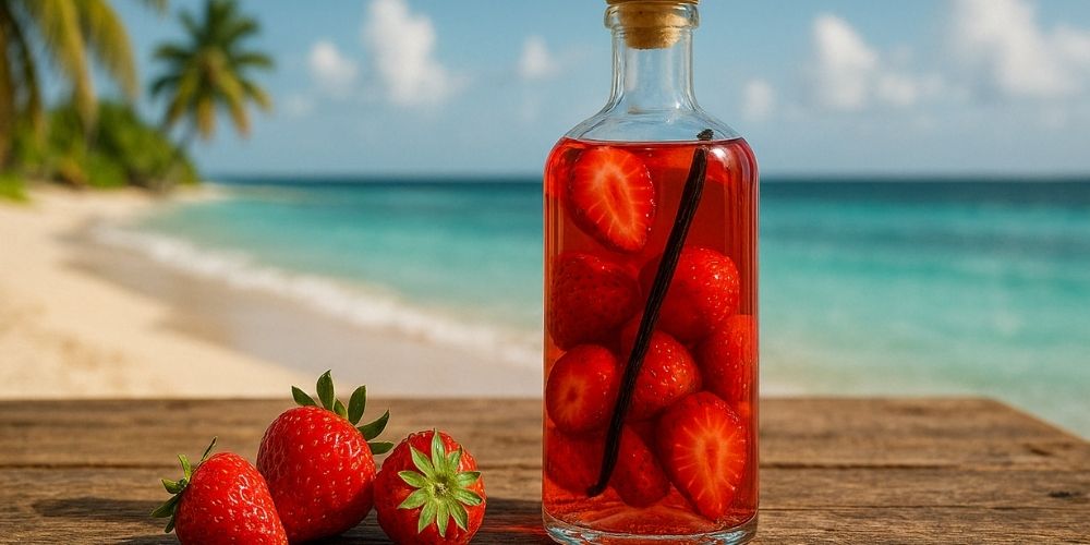 Rhum arrangé fraise vanille : notre recette