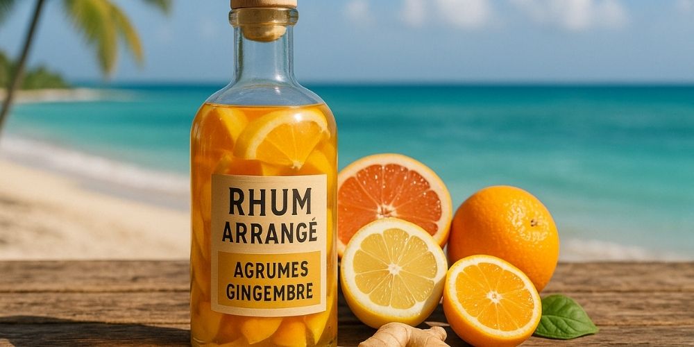 Rhum arrangé agrumes gingembre : notre recette