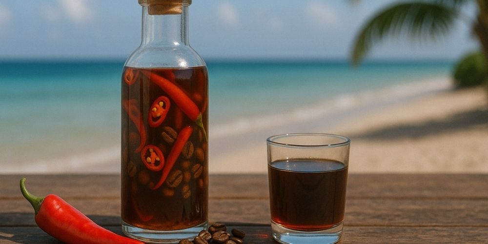 Rhum arrangé café piment : notre recette