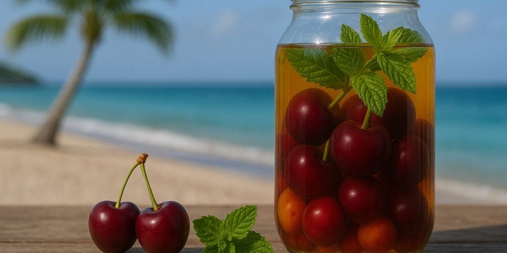 Rhum arrangé cerise menthe : notre recette