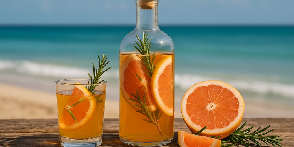 Rhum arrangé pamplemousse romarin : notre recette