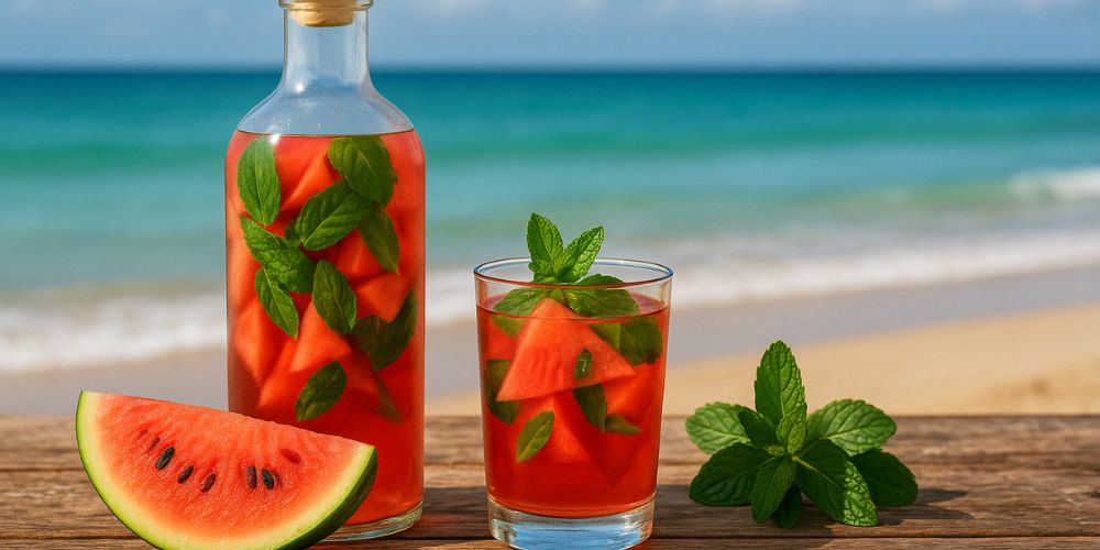 Rhum arrangé pastèque menthe : notre recette