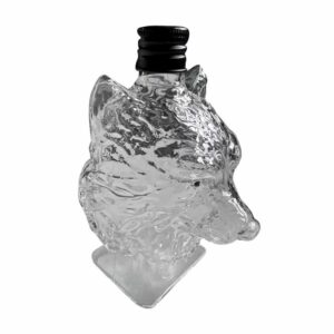 Bouteille tête de loup en verre 500 ml – Image 3