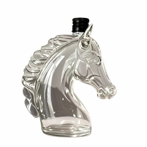 Bouteille tête de cheval en verre 350 ml