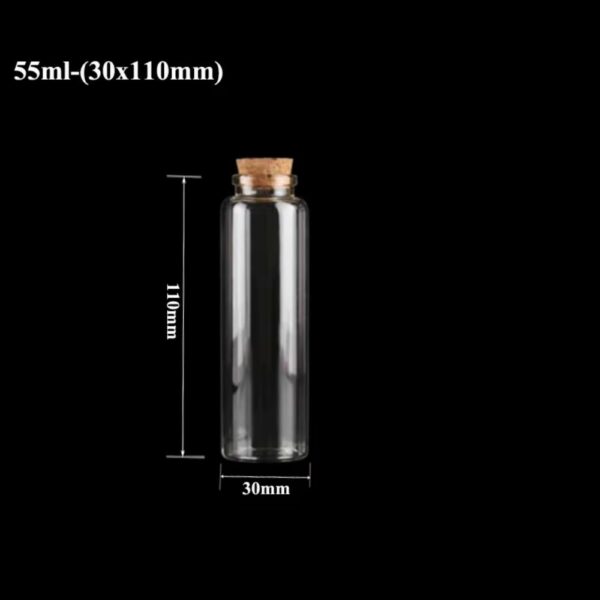 Fiole pour rhum arrangé 55 ml fine et haute