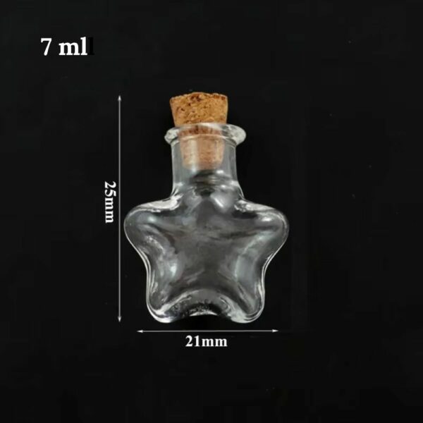 Fiole pour rhum arrangé 7 ml en forme d’étoile