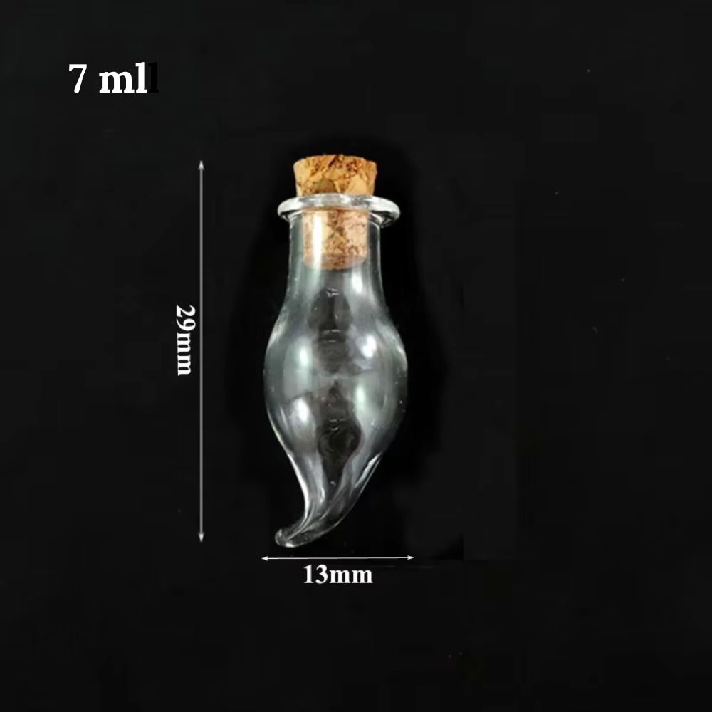 Fiole pour rhum arrangé 7 ml en forme de corne